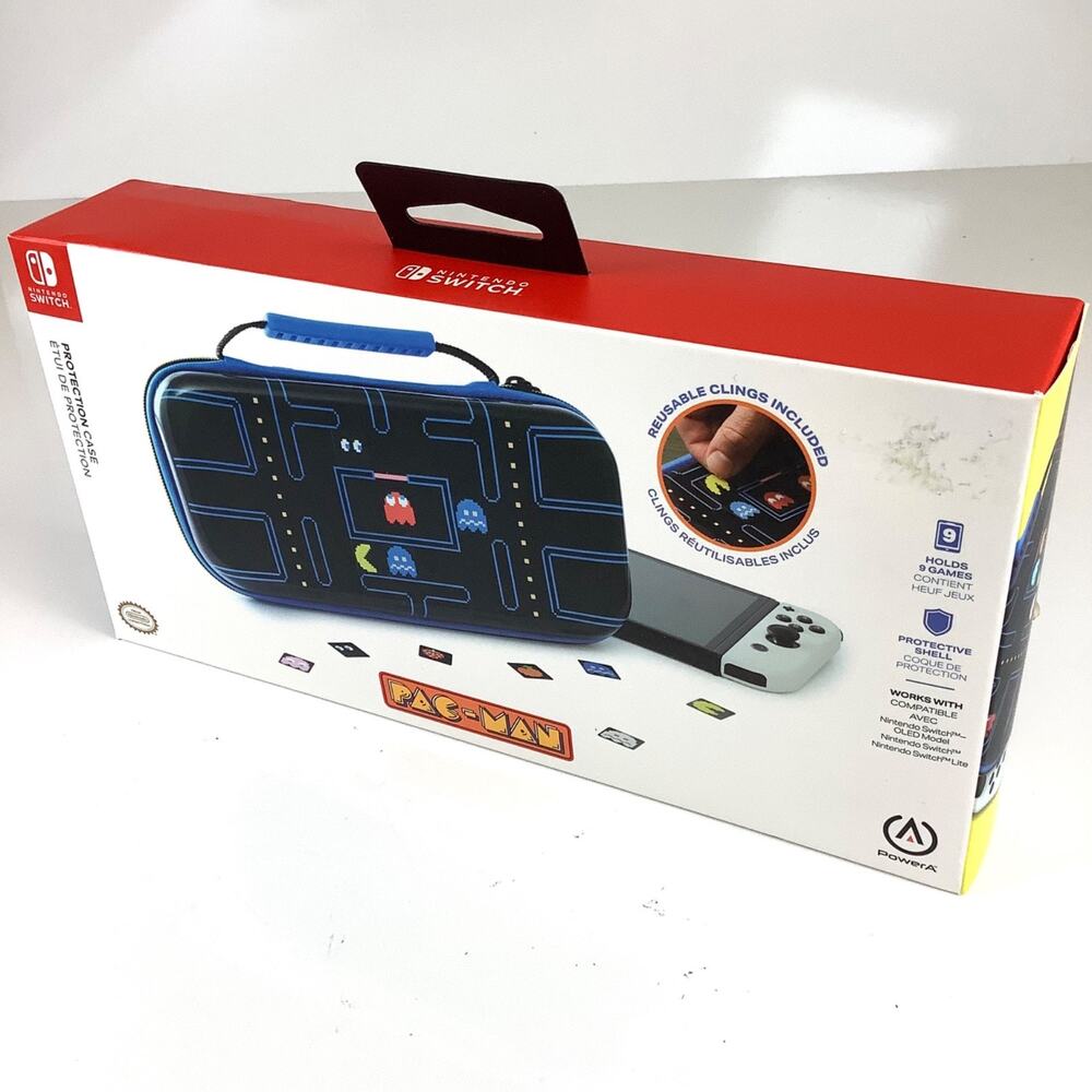 NEW * PAC-Man Protection Case for Nintendo Switch PowerA Retro Arcade Style
